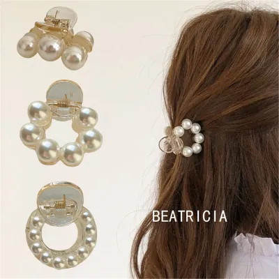 Chic Barrettes Stylish Hairpin Hair Accessories Gift Mini Hair Clip Round Pearl Hair Clip Girls Hair Claw