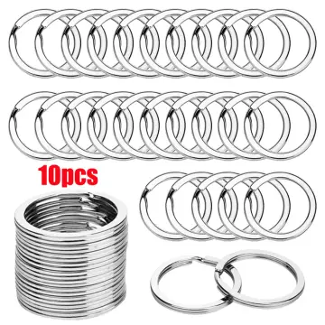 Products Stainless Steel Key Rings - 100 Pcs 25mm Round Split Key Rings For  Keychains - Surgical Stainless Steel Keychain Rings