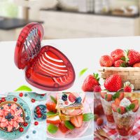 1pc stainless steel strawberry slicer cream cake decorating tool date egg kitchen creative gadget