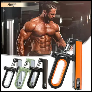 Adjustable Hand Grip Strengthener (10-100kg), Electronic Counting Grip  Strength Machine, Forearm Strengthener