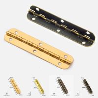 2pcs Golden/Bronze Metal Hinges Mini Long Gold Hinge Furniture Fittings Hardware Cabinet Jewelry Box Wooden Case Antique Hinge