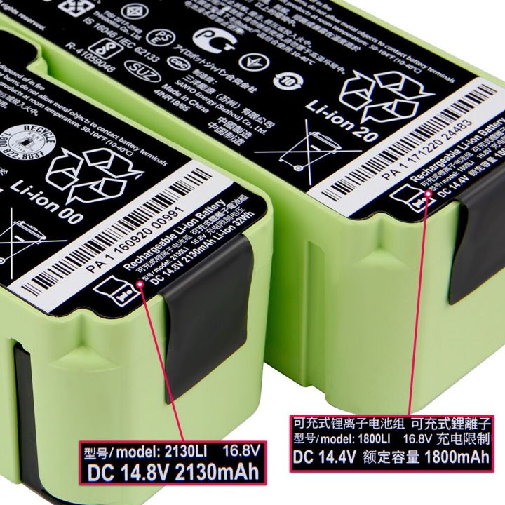 เดิม-irobot-ห้อง595-650-980-655-690-780-805-860-880-890-960-760-770-780ชุดเปลี่ยน5200มิลลิแอมป์ชั่วโมง-batterys
