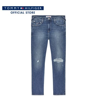 Tommy Hilfiger กางเกงยีนส์ผู้ชาย รุ่น DM0DM14843 1BK - สีน้ำเงิน