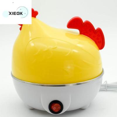 XIEGK ไข่7/14 อาหารเช้าสำหรับมื้อเช้า เครื่องมือทำอาหารทำอาหาร เครื่องใช้ในครัว หม้อต้มไข่ รูปร่างไก่รูป หม้อต้มไข่ หม้อไอน้ำหวด เครื่องนึ่งไข่ หม้อต้มไข่ไฟฟ้า