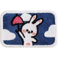 Bathroom Absorbent Carpet Anime Carpet Pure Color Bathroom Door Mat Bed bath and table Area Carpet Household FloorMat fluffy rug