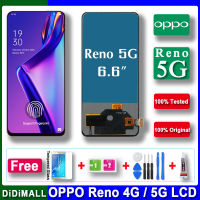 100% ทดสอบ LCD ต้นฉบับสำหรับ OPPO Reno LCD PCAM00 CPH1917จอแสดงผล LCD Touch Screen Digitizer Assembly สำหรับ OPPO RENO 5G LCD CPH1921