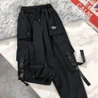 Li Nings multi-pocket workwear casual pants for men 2021 new trendy loose leggings sports functions