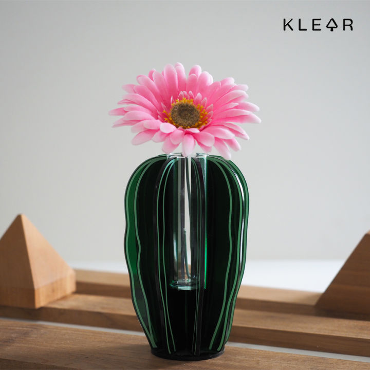 klearobject-cactus-waved-vase-แจกันดอกไม้-แจกันอะคริลิค-รูปทรงกระบองเพชร-แจกัน-แจกันสไตล์ไม่ซ้ำใคร-แจกันมินิมอล-แจกันเก๋-แจกันแปลกๆ