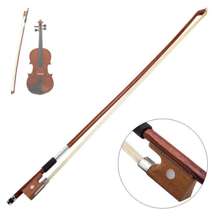 4/4 High Quality Professional Violin Bow Horsehair Wood Stick Plastic