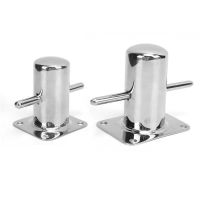 Single Mooring Bitt 316 Stainless Steel Single Mooring Bitt Heavy Duty Cross Bollard Cleat Marine Hardware Accessories