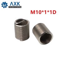 50pcs M10x1x1D Wire Thread Insert Stainless Steel 304 Wire Screw Sleeve M10 Screw Bushing Helicoil Wire Thread Repair Inserts