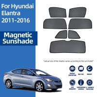 Caldwelllj For Hyundai Elantra MD AVANTE 2010-2016 Magnetic Car Sunshade Shield Front Windshield Curtain Rear Side Window Sun Shade Visor