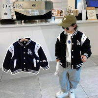 OKADY Childrens baseball uniform jacket Boys and girls tops Korean style childrens jacket NVB