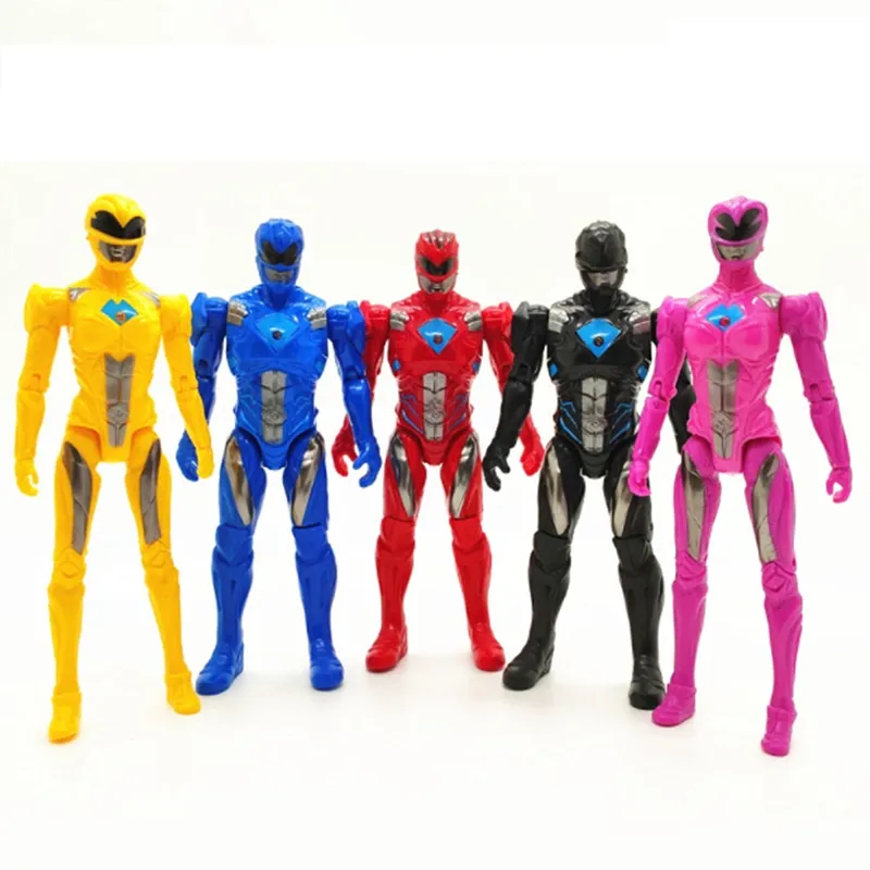 Fastshipment 5Pcs/Set Movie Version Power Rangers Anime Figure Model Doll  Toy Decor with Light PVC Birthday Gift Gift for boys | Lazada PH