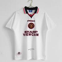 ☜ 96-97 M Away Retro Soccer เสื้อฟุตบอล