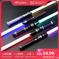 ❁ TXQSABER Lightsaber Neo Pixel Heavy Dueling RGB Ecopixel Metal Hilt Smooth Swing FOC Kid Toys Christmas Cosplay Laser Sword