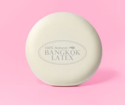 หมอนนั่ง &amp; พิงหลังทรงโดนัท [ White ] ยางพาราแท้ 💢💢 Latex 100% Natural 💢💢 ออกแบบมาโดยเฉพาะผู้ที่ต้องขับรถยนต์นาน ๆ - Bangkok Latex