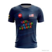 2023 New HARI SUKAN NEGARA 21 JERSEY MEN Summer Fashion T-shirt