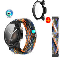 Uitable สำหรับ Huami Amazfit สายรัดนาฬิกาข้อมือที่สมดุลนาฬิกา Huami Amazfit สมดุลสายผ้าไนลอนยืดหยุ่นสายรัดข้อมือกีฬา Amazfit เครื่องป้องกันเคสหน้าจอสมดุล