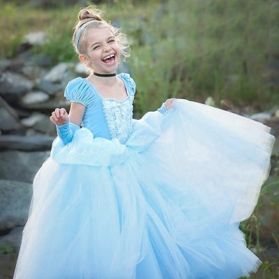 [NNJXD]Baby Kids Girls Princess Cinderella Halloween Cosplay Costume Fancy Party Dress