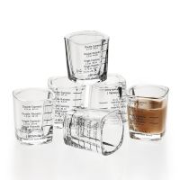 hotx【DT】 Leeseph Glass Measuring Cup with Scale for BCnmviku Espresso Shot Glasses Heavy Glass 60ml 2oz