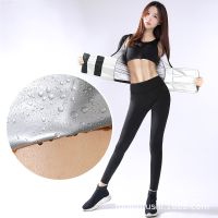 Cross-border suddenly and violently sweat suits female fitness belly in blasting sweat movement sweat coat for the big code running suddenly and violently sweat pants