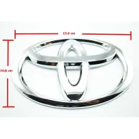 ป้ายโลโก้รถตู้ TOYOTA COMMUTER YARIS ตัวแรกติดด้านหน้าพลาสติกสีโครเมี่ยมขนาด 15.0x10.0cm ติดตั้งด้วยเทปกาวสองหน้าด้านหลัง จัดส่งเร็วสินค้าดีมีคุณภาพ **ส่งเร้วทันใจ**