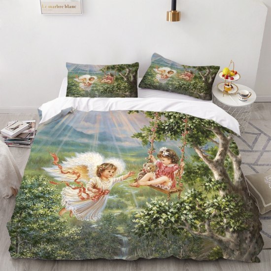 1 của tôi aa, của tôi bb 2 3 miếng thiên thần sơn dầu bộ đồ giường ngủ - ảnh sản phẩm 64