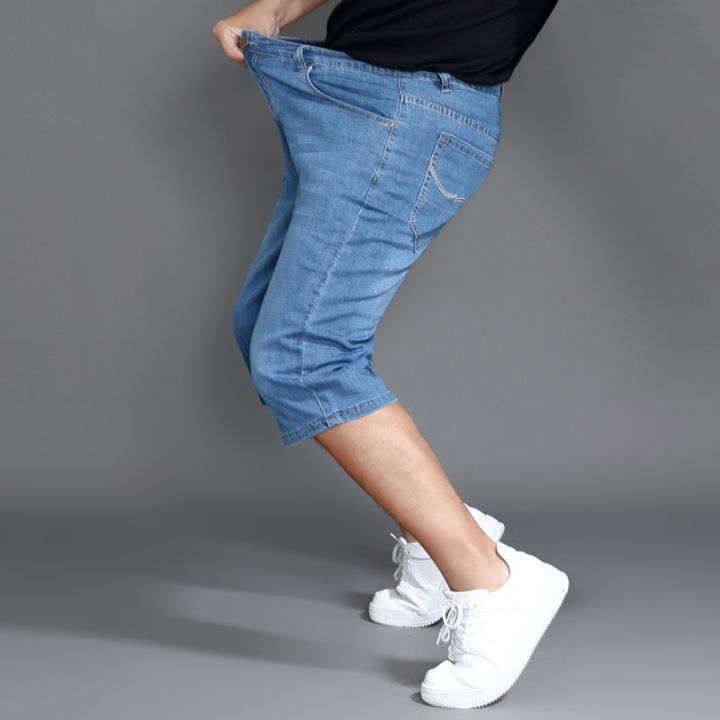 cc-denim-shorts-men-cropped-trousers-thin-size-40-42-44-48-male-boys-gig-calf-length-waisted-jeans