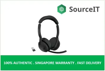 Jabra Singapore, Jabra Headsets, Jabra Evolve2, Jabra Evolve2 85 MS  Stereo ANC, Wireless Bluetooth Headset, Link 380 Adapter, USB-C (Black)  (28599-999-899)