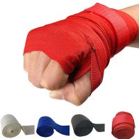 【LZ】 Cotton Boxing Bandage Wrist Wraps Adjustable Muay Thai Taekwondo Hand Boxing Handwraps Combat Training Handguard Elastic Bandage