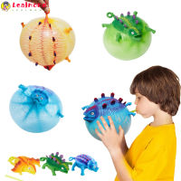 LEA In Stock Kids Funny Blowing Animals Inflate Dinosaur Vent Balls Decompression Hand Balloon Toys For Children Gift (สุ่มสไตล์)