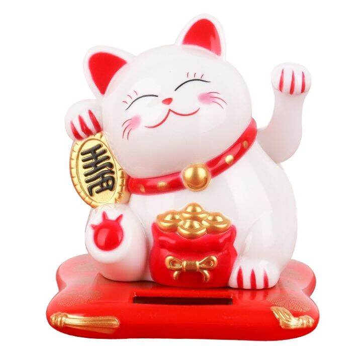 แมวกวักญี่ปุ่น-พลังงานแสงโซล่าเซล-lucky-cat-แมวกวักนำโชค-แมวนำโชค-แมวกวัก-ตั้งหน้ารถ-ตั้งโต๊ะ-ตกแต่งบ้าน-แมวกวักเรียกทรัพย์-แมวกวักเรียกลูกค้า-ตกแต่งบ้าน-ที่ทำงาน-แมวกวักมินิมอล-แมวกวักขยับได้-แมวกวัก