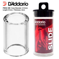 DAddario® PWGS-SM สไลด์แก้ว แหวนสไลด์กีตาร์ อย่างดี ขนาดกลาง รูกว้าง 21.5 มิล  ยาว 51 มม  (Glass Guitar Slide)