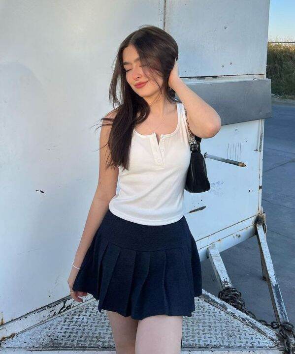 Cider Kpop Solid Rib Button Up Tank Top Lazada PH