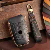Car Key Cover Case For BMW Series 3 5 X3 X1 X5 530 Genuine Leather