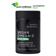 Mẫu mới Viên Omega 3 thuần chay Sports Research Vegan Omega-3 60 viên