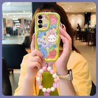 Wave border Soft Phone Case For Samsung Galaxy S21FE Anti drop airbag lovely originality youth Pendants trend flower