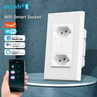 Tuya Smart Wifi/Zigbee Plug Socket 10A 20A Brazilian Multiple Wall Outlet AC100-240V Voice Control Smart Life Alexa Google Home Ratchets Sockets