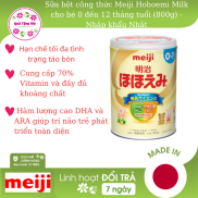 Sữa bột công thức Meiji Hohoemi Milk cho bé 0 đến 12 tháng tuổi