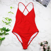 【 Cw】one P Iece ชุดว่ายน้ำสตรีชุดว่ายน้ำ Push Up Monokini เซ็กซี่บอดี้สูทพิมพ์ชุดว่ายน้ำหญิง B Eachwear เปลือยว่ายน้ำสวมใส่ชายหาด