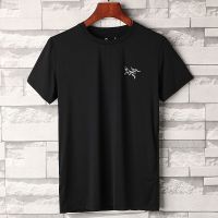 ☢Arcteryx เสื้อยืดแขนสั้นสำหรับผู้ชาย,เสื้อยืดผู้ชายแห้งเร็วแห้งเร็วลายนกตัวใหญ่สำหรับกีฬากลางแจ้งวิ่งวิ่งการดูดซับเหงื่อความชุ่มชื้นแห้งเร็ว