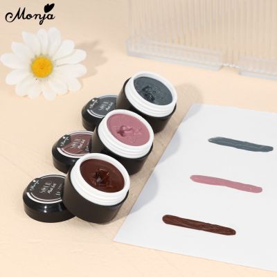 Monja 20 Colors Solid Cream Polish Quick Drying Mousse Painting Gel Soak Off Nail UV Gel Varnish DIY Manicure Tools