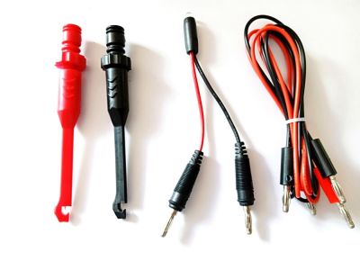 【CW】㍿☾  Test Clip with 4mm Banana seat Heavy-Duty Insulation Piercing Probe Automotive test back probeLED wires