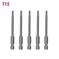 T6ไขควงไขควง Torx อุตสาหกรรม5ชิ้นเพื่อ T40หัวแม่เหล็กยาว75มม.