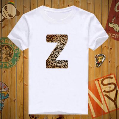 เสื้อยืดสกรีนลายอักษร Z - ลายเสือ