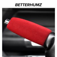 BETTERHUMZ Alcantara Handbrake Cover Leather Car Protective Sleeve Interior Decoration For Ford Mustang 2015-2020 Accessories