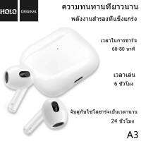 บลูทูธ หูฟังบลูทูธ HOLO A3 ฟังก์ชันแบบเรียลไทม์ Bluetooth 5.0 รองรับการชาร์จไร้สายและแบบชาร์จใช้สาย พอร์ต Type-C ส่งไว