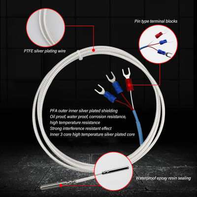 RTD เซ็นเซอร์วัดอุณหภูมิชุบเงินป้องกัน K ประเภท Thermocouple สำหรับก๊าซ