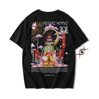 เสื้อยืดแขนสั้นคอกลมเสื้อยืด ผ้าฝ้าย พิมพ์ลายอนิเมะวันพีช Genryu Kozuki Hiyori Komutasaki Oiran 24sCotton 100%  [S-5XL] S-5XL